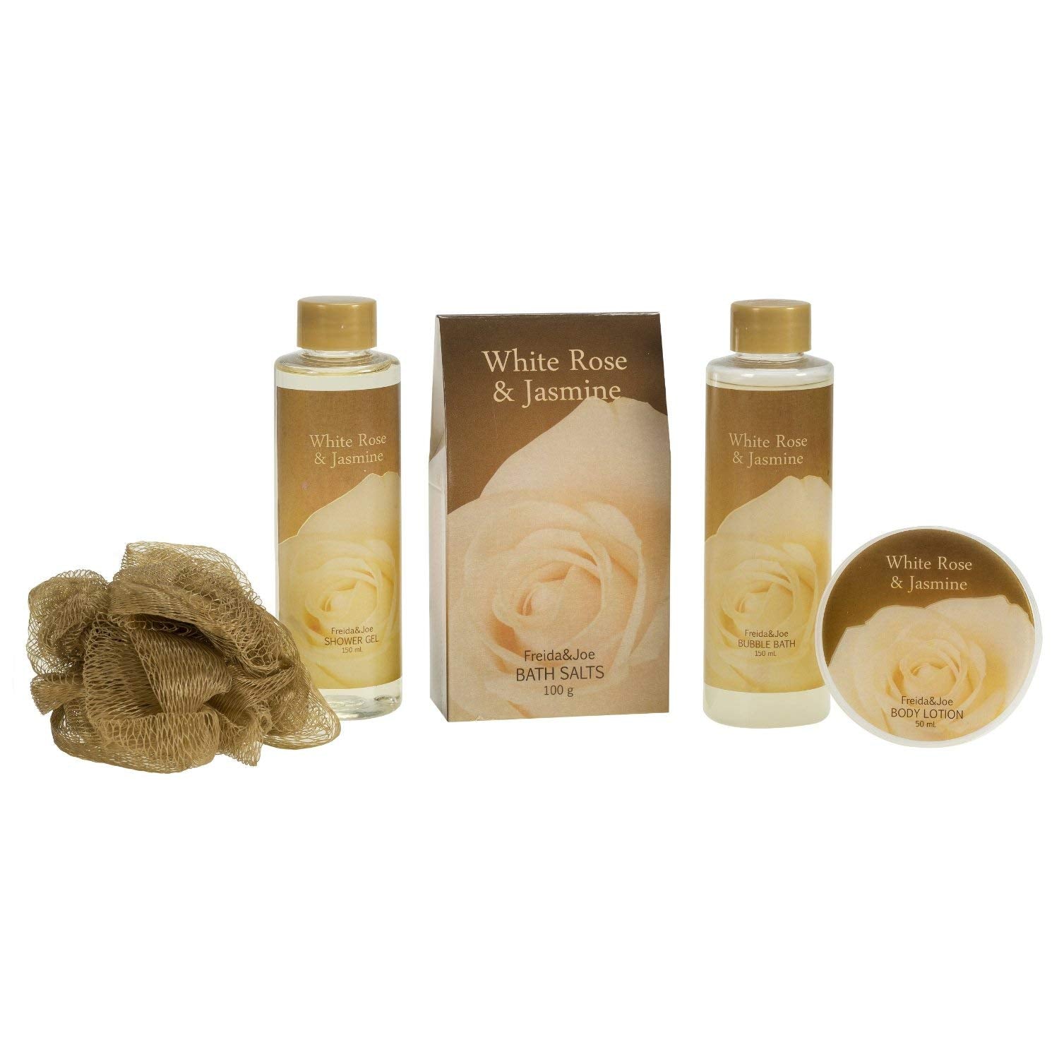 Shower gel bottle from Freida and Joe White Rose Jasmine
