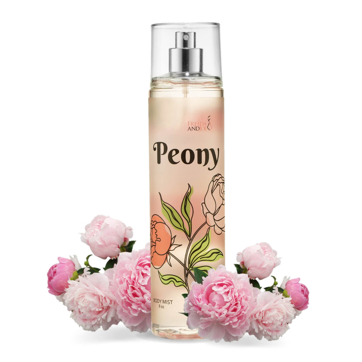 Freida and Joe Peony Elegance bottle pour for a light floral refresh.