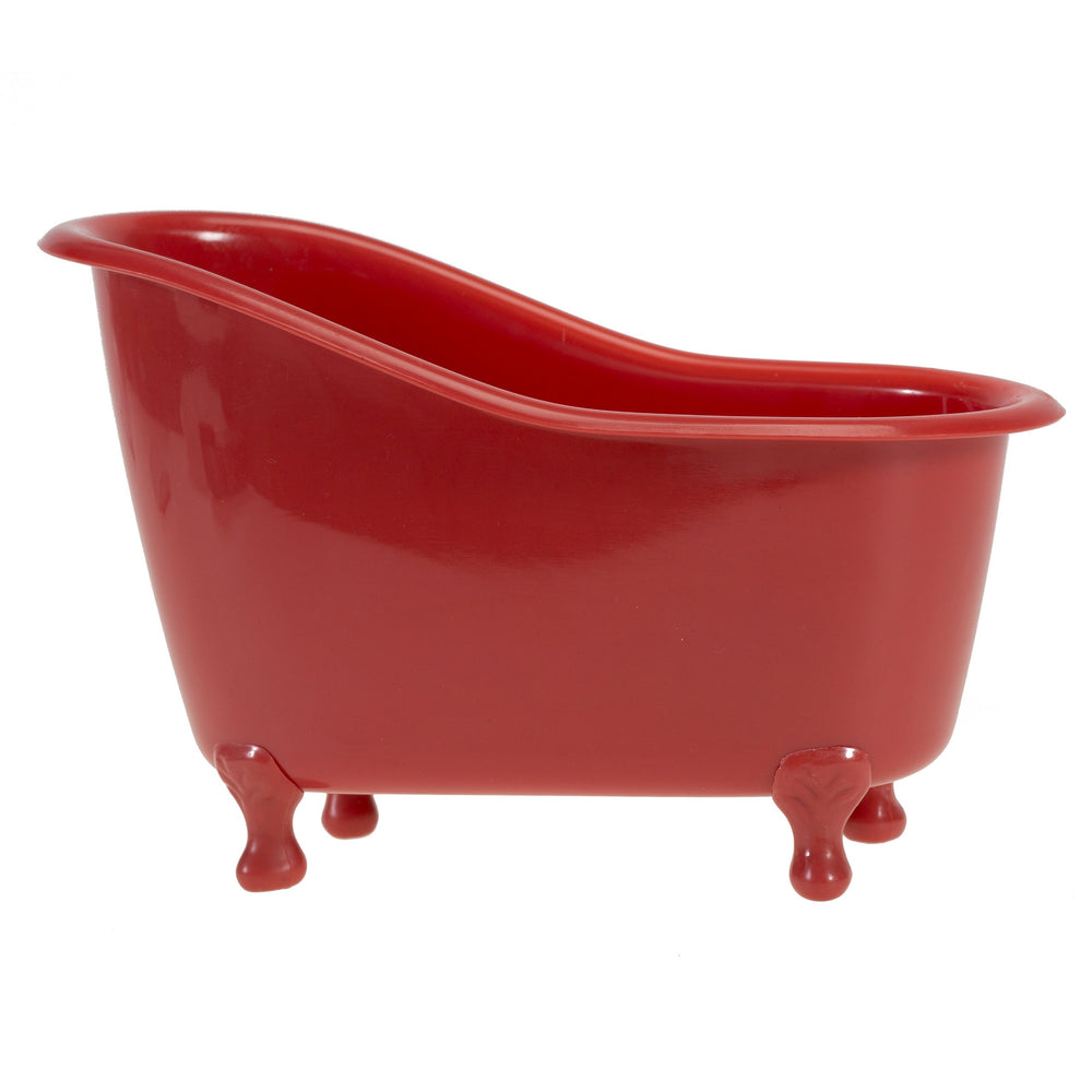 Freida and Joe Red Pomegranate Bubble Bath bottle—creamy lather for a relaxing soak.