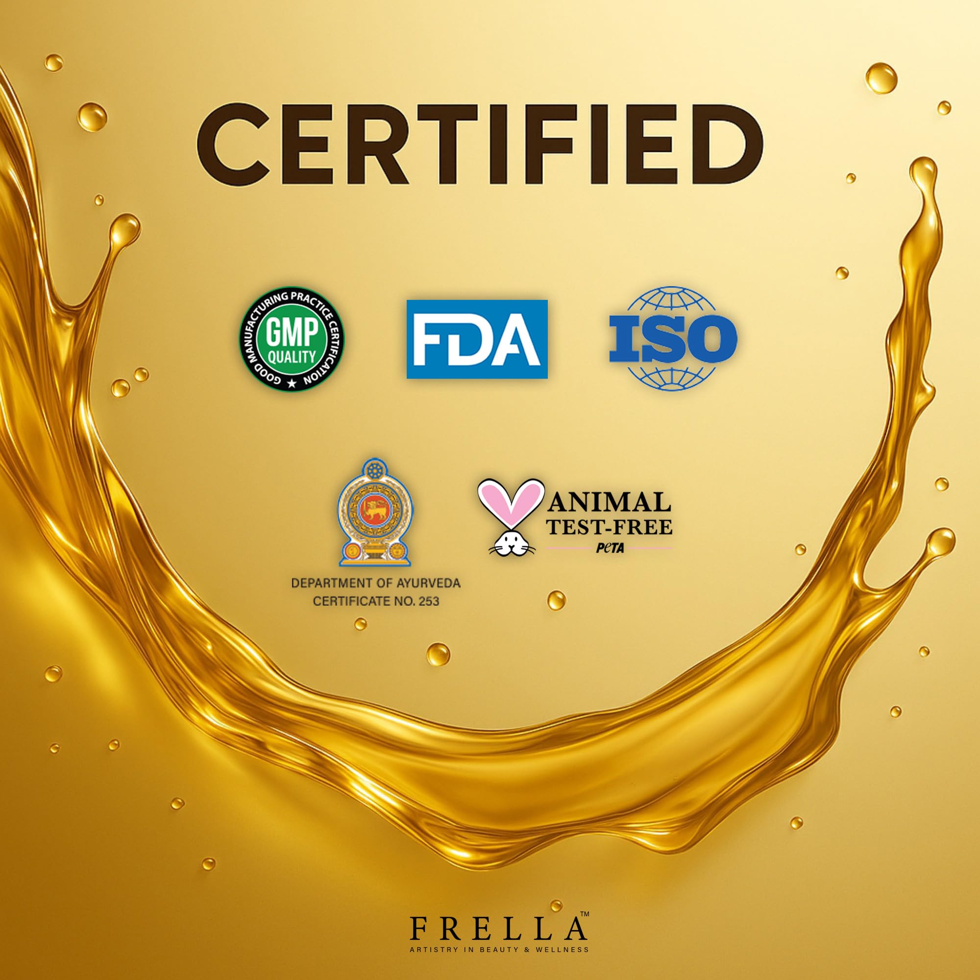 Frella Cinnamon Oil nourishes hair with a non-greasy finish.