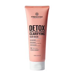FRENCCIGA Detox Hair Mask bottle pouring for purified scalp and clean hair.