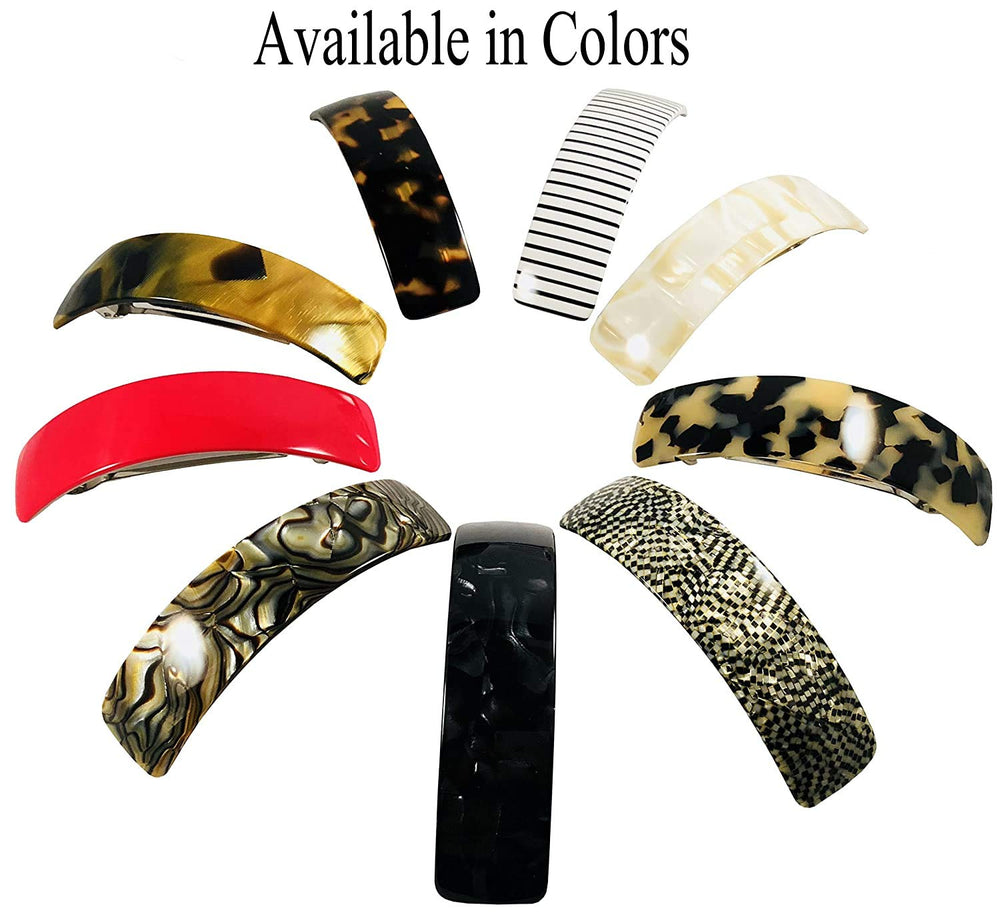 French Amie Curved Tokyo large clip clasp detail highlights a strong grip for all-day wear.