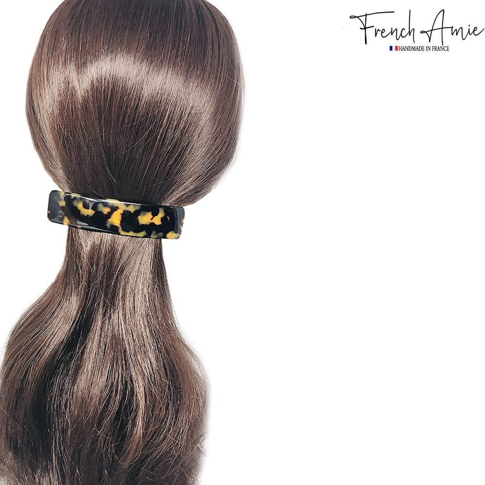French Amie Yellow Tokyo clip pattern highlights artisanal craftsmanship.