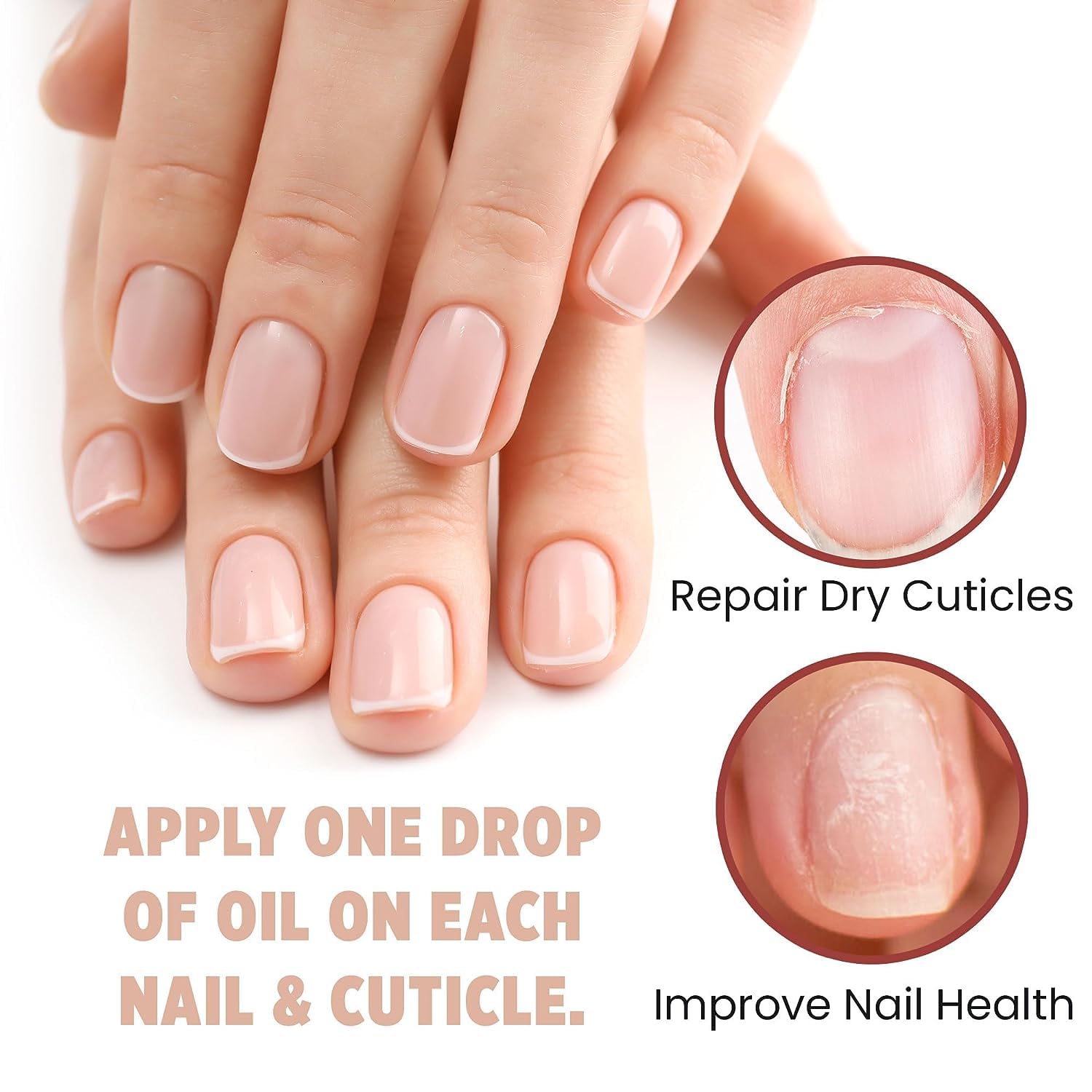 French Girl Nail & Cuticle Oil applied after washing hands to prevent dryness.