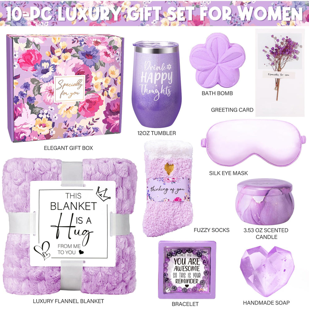 Frerdui lavender scented candle included for a calming atmosphere