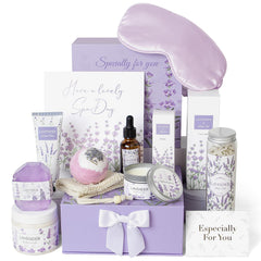 Frerdui Lavender spa gift set box ideal for a relaxing home pampering routine