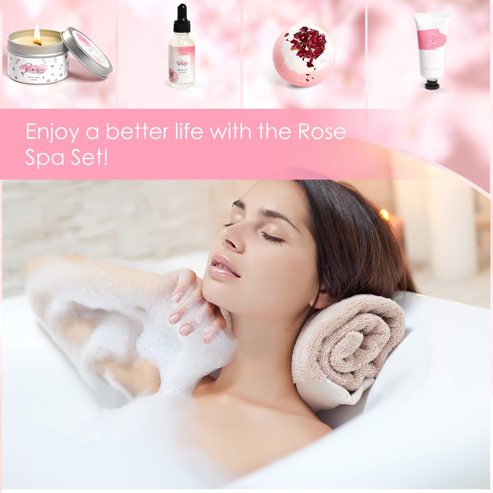 Frerdui Rose Spa Bath Oil for a soothing soak