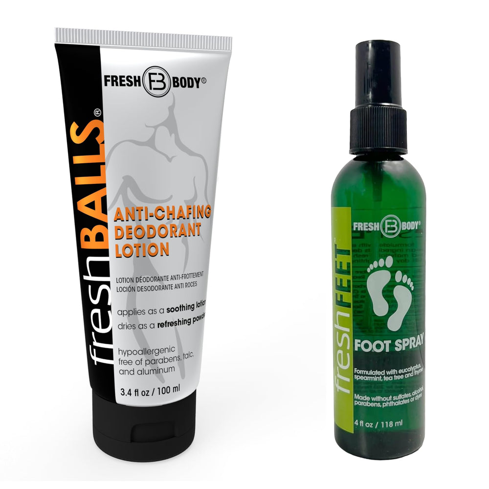Fresh Body FB Fresh Balls Cream anti-chafing application for daily dryness and comfort.