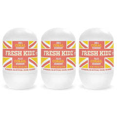 Fresh Kidz Coral bottle with aluminum-free formula for sensitive young skin.
