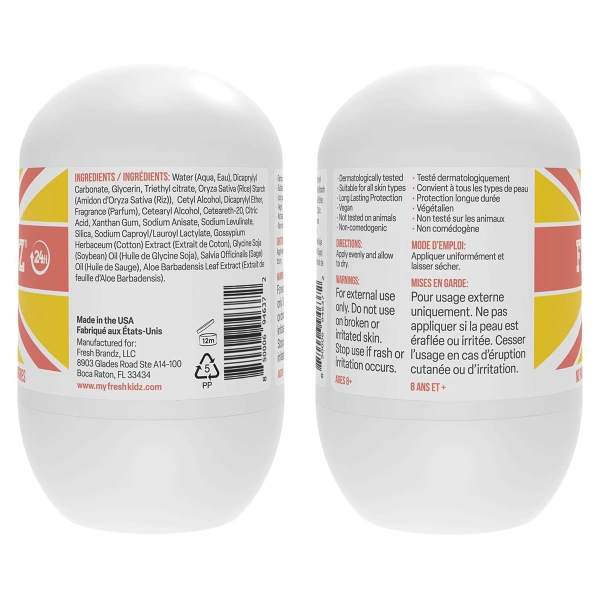 Fresh Kidz Coral pack-three demonstrates affordable odor protection for school.