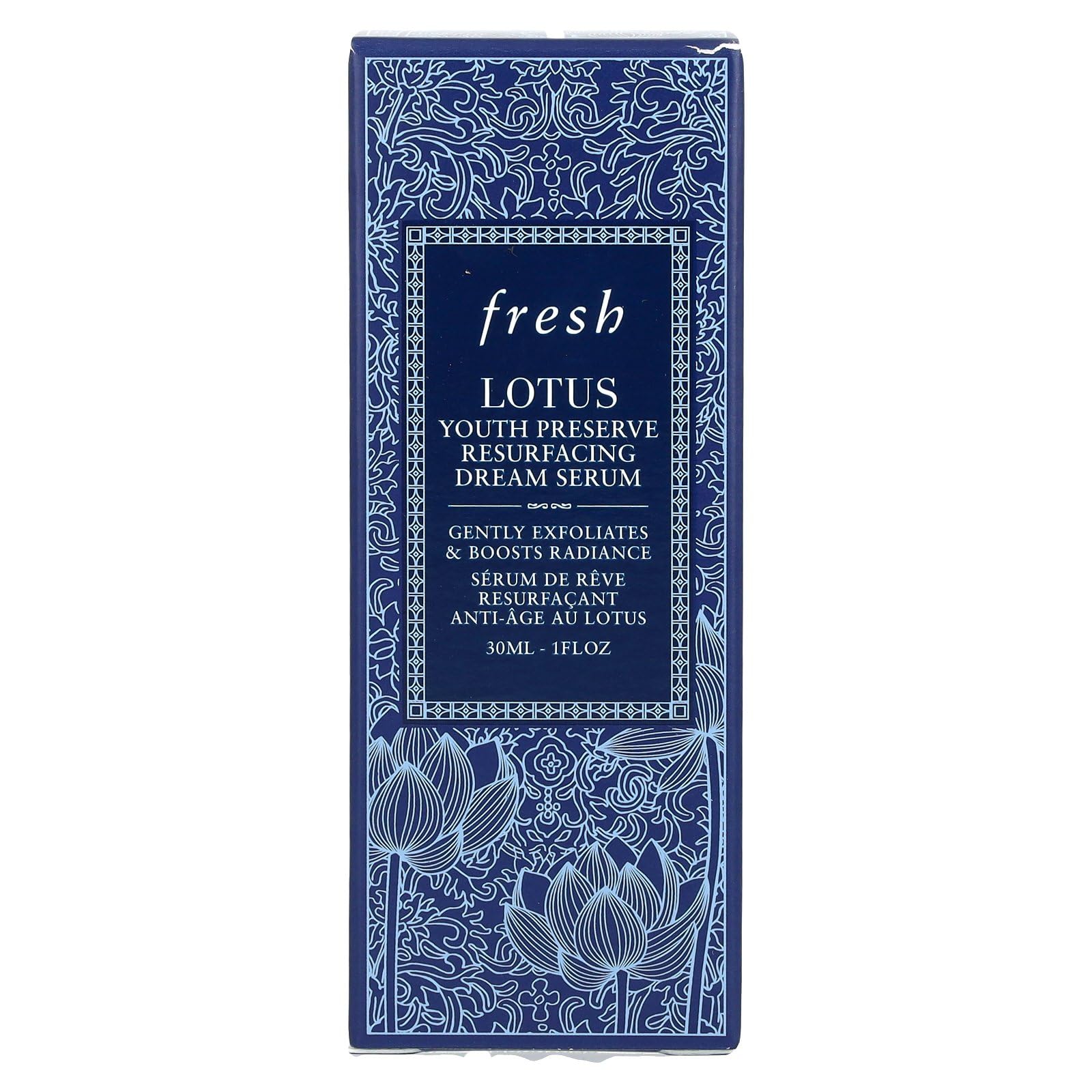 Fresh Lotus serum application on skin promotes even tone and smooth texture.