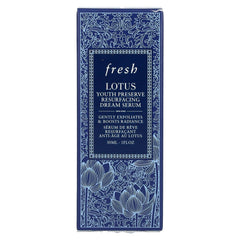 Fresh Lotus serum application on skin promotes even tone and smooth texture.