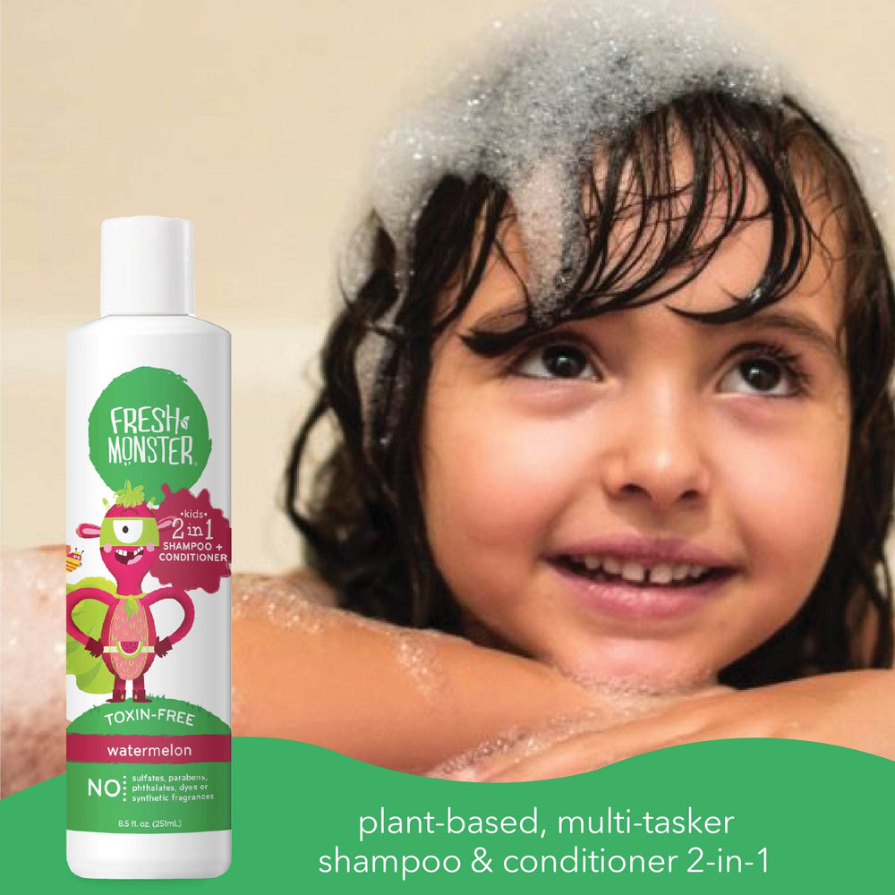 Fresh Monster kids hair clean, shiny, and silky.