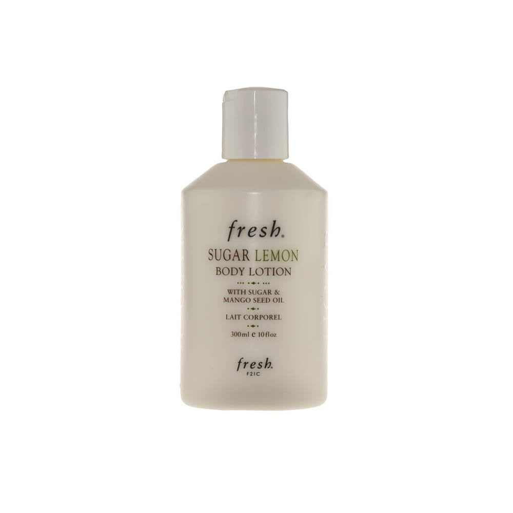 Fresh Sugar Lemon Body Lotion bottle with citrus scent for hydrating skin