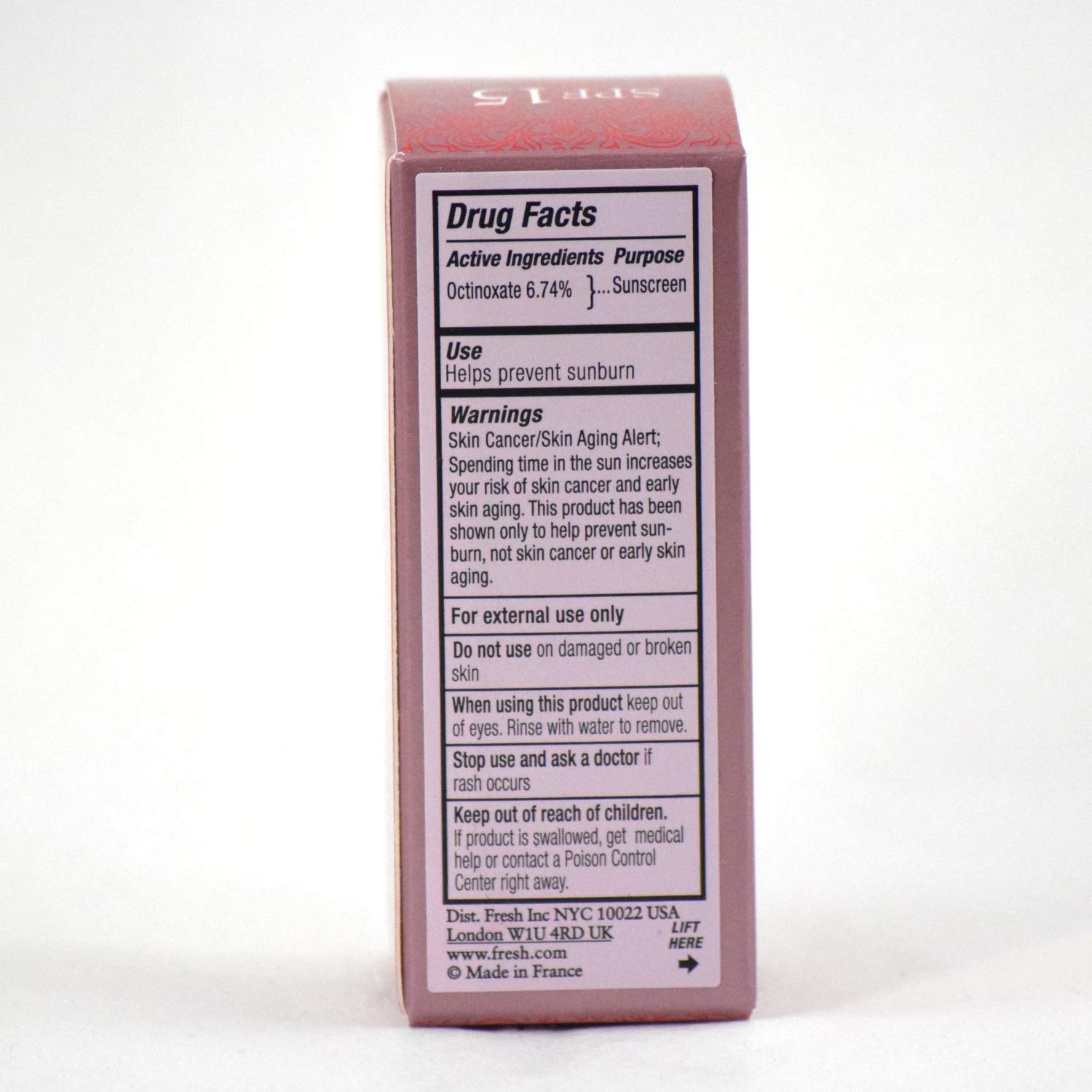 Fresh Sugar Lip Treatment Rose ingredient oil blend provides nourishing moisture.