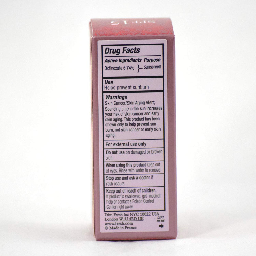 Fresh Sugar Lip Treatment Rose ingredient oil blend provides nourishing moisture.