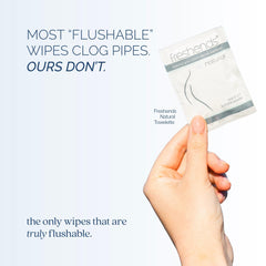 Freshends travel-size makeup remover wipes gray pack for on-the-go skincare touch-ups.