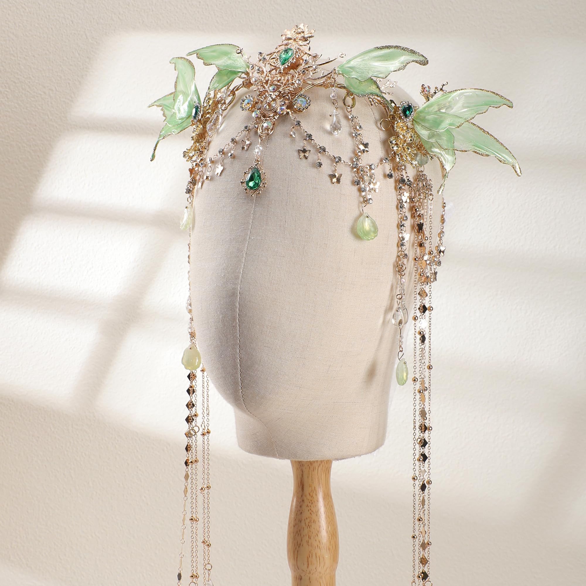 FRESHME delicate fairy crown with tassel detail, elegant party accessory.