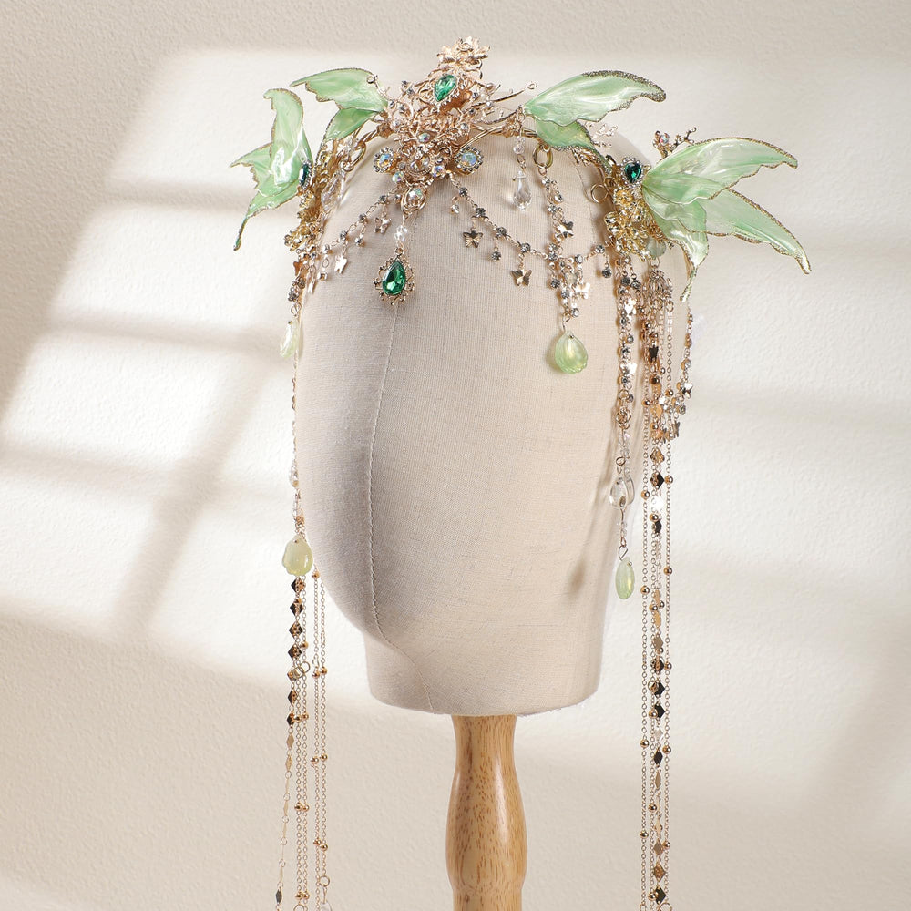 FRESHME delicate fairy crown with tassel detail, elegant party accessory.
