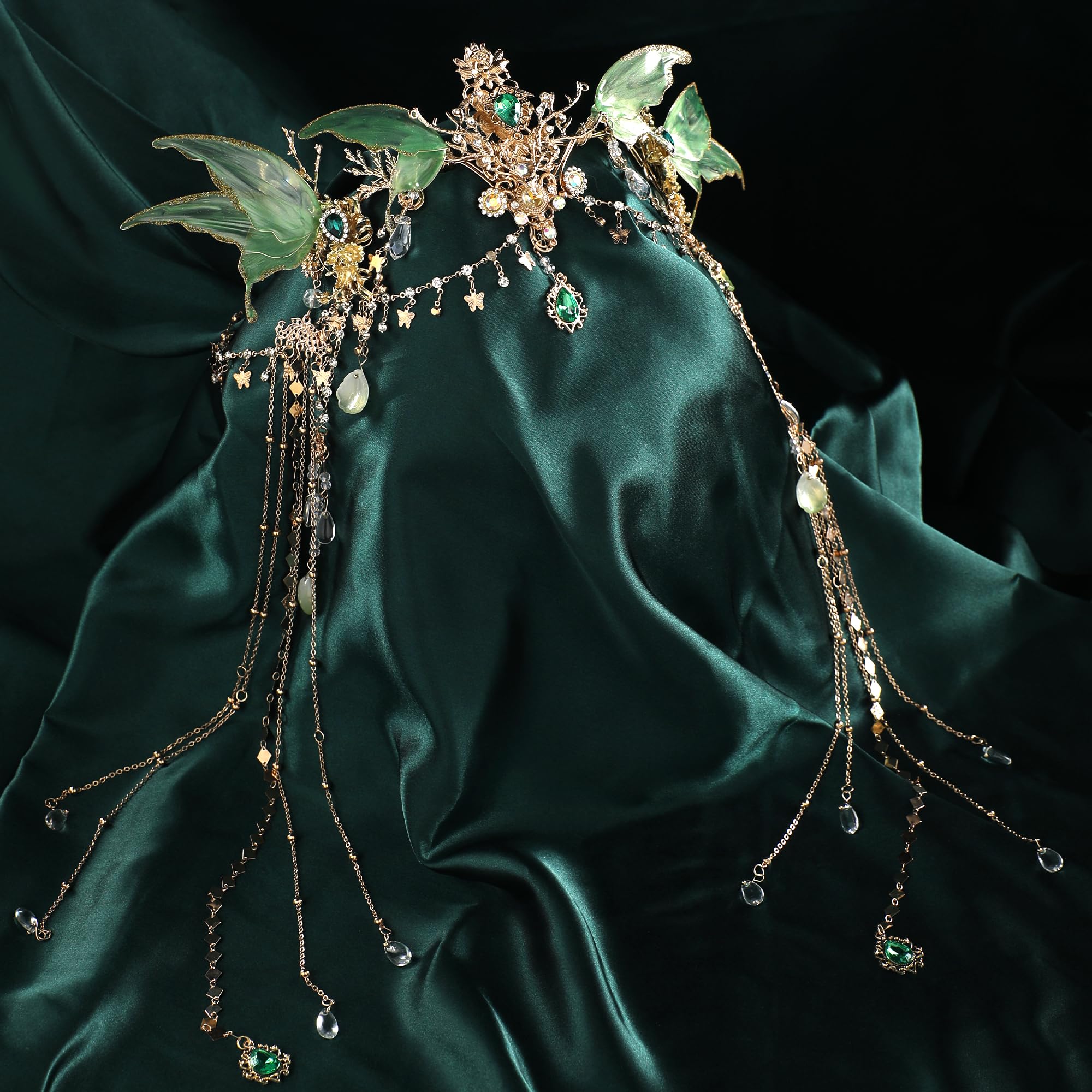 FRESHME elf headband crown with intricate design for cosplay or weddings.