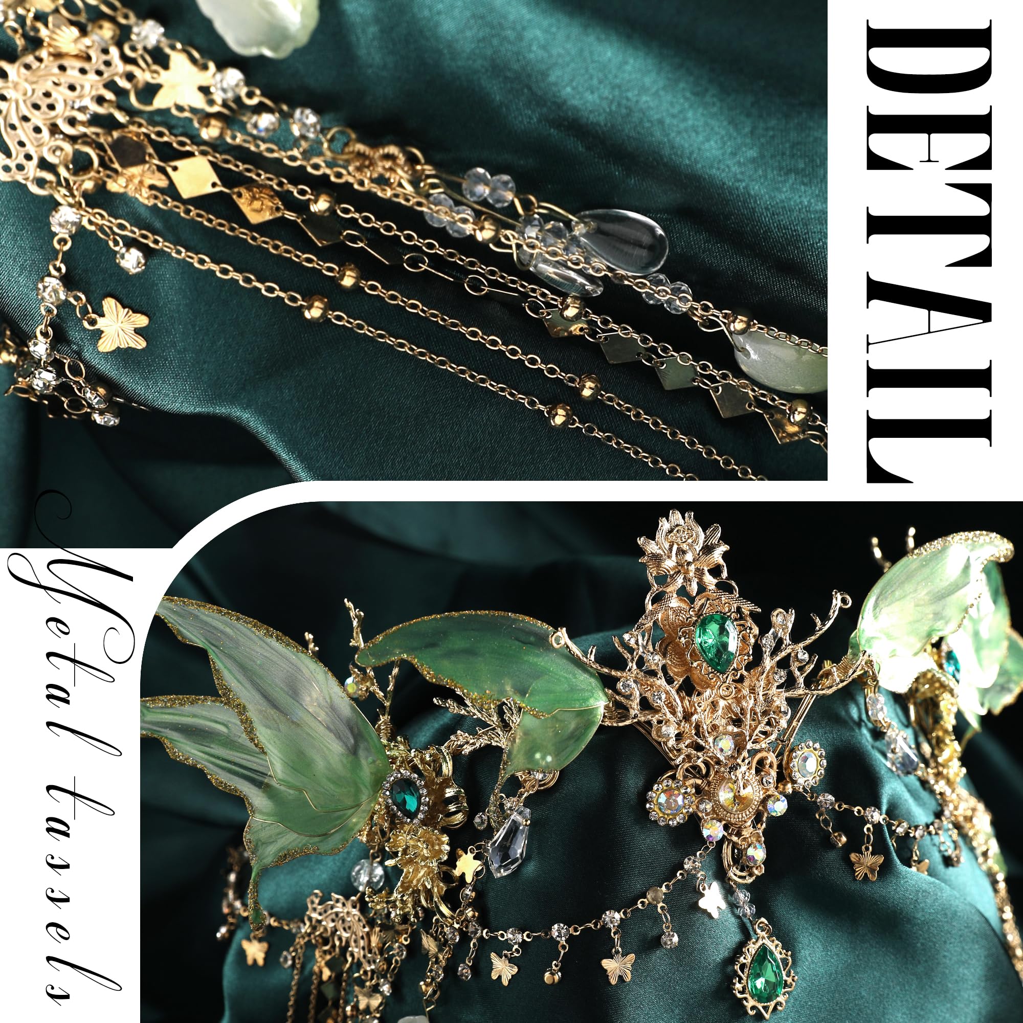 FRESHME Renaissance crown for women, eye-catching centerpiece for photoshoots.