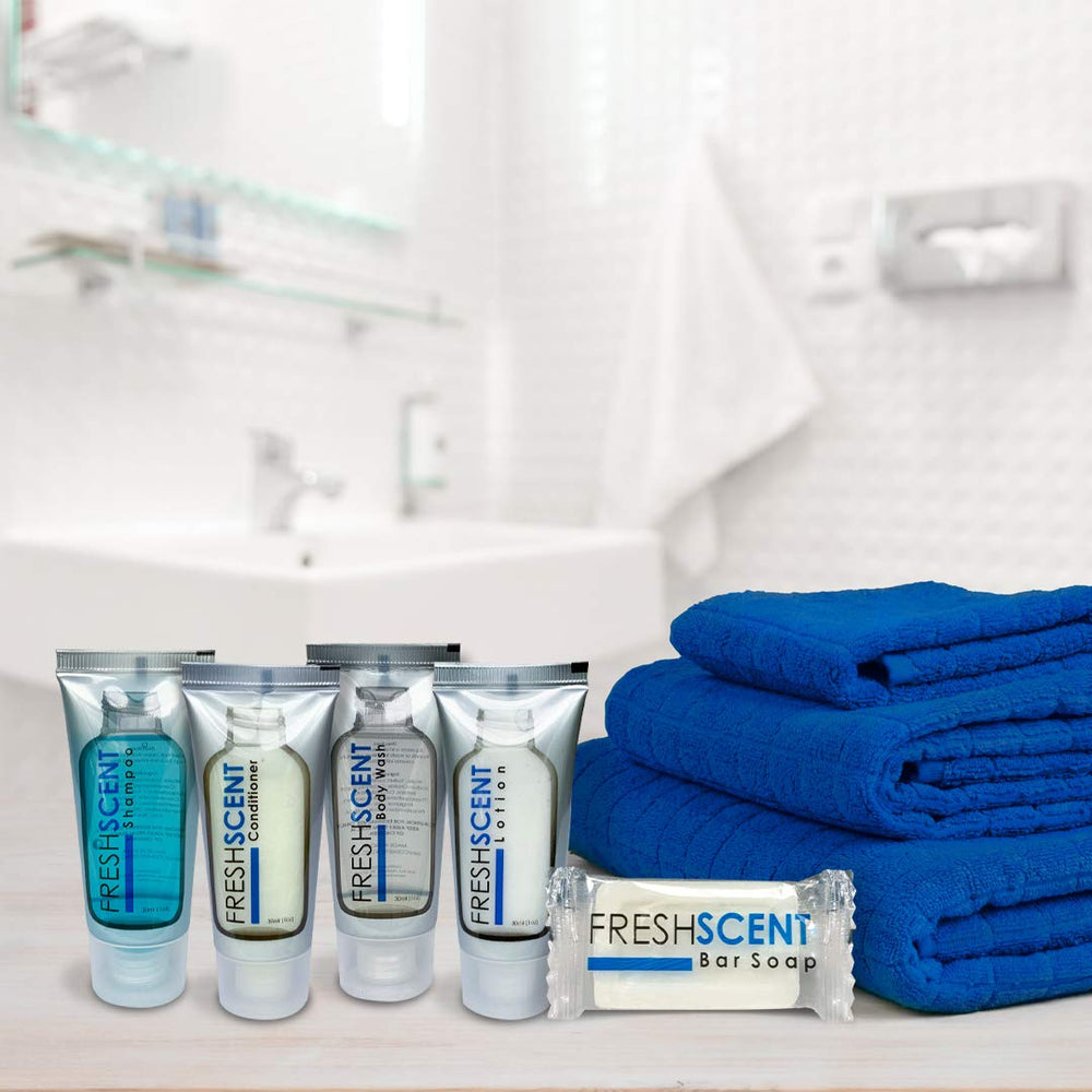 Freshscent body wash 1oz unisex fragrance for universal guest appeal.