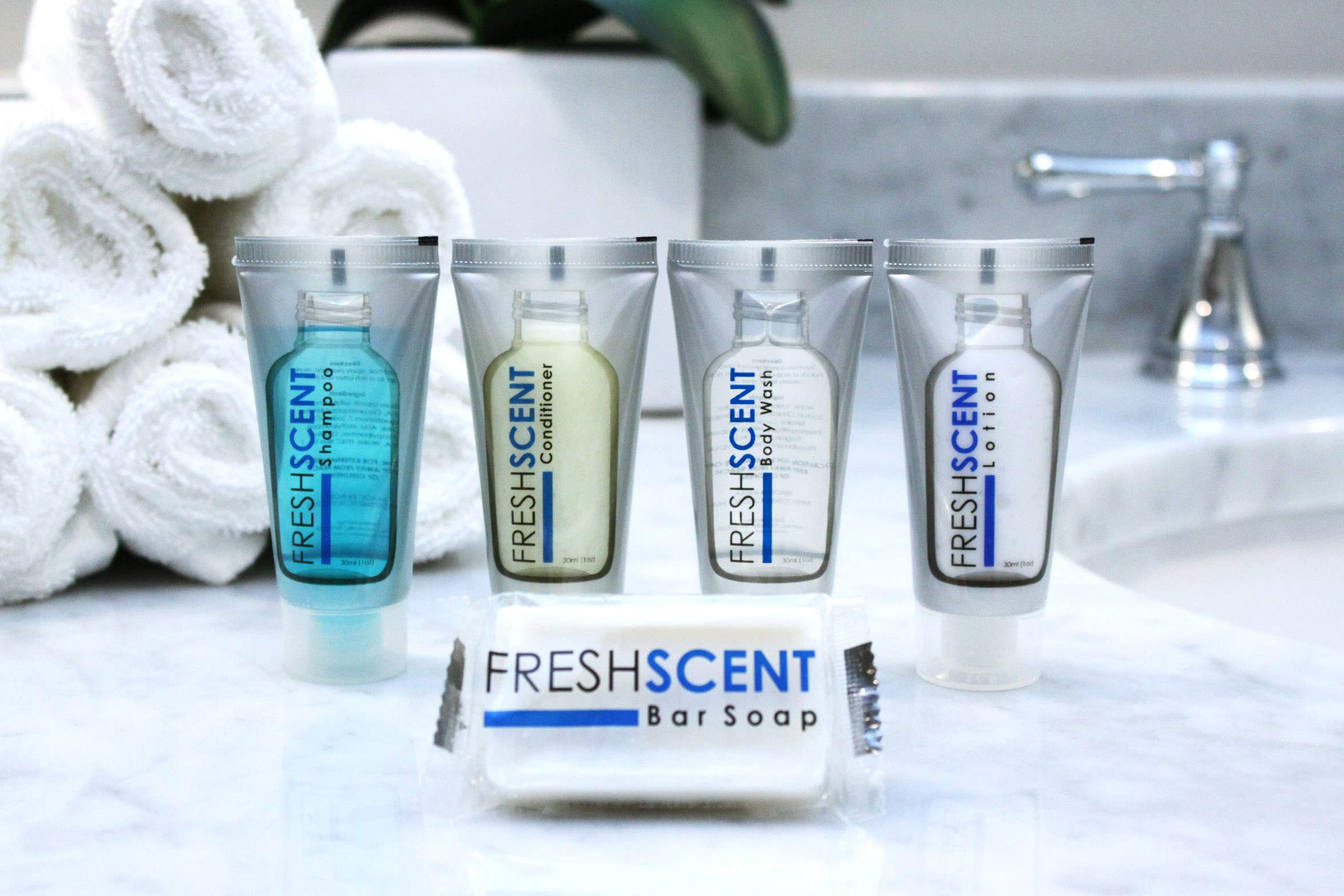 Freshscent donation-friendly packaging for care kits and generosity