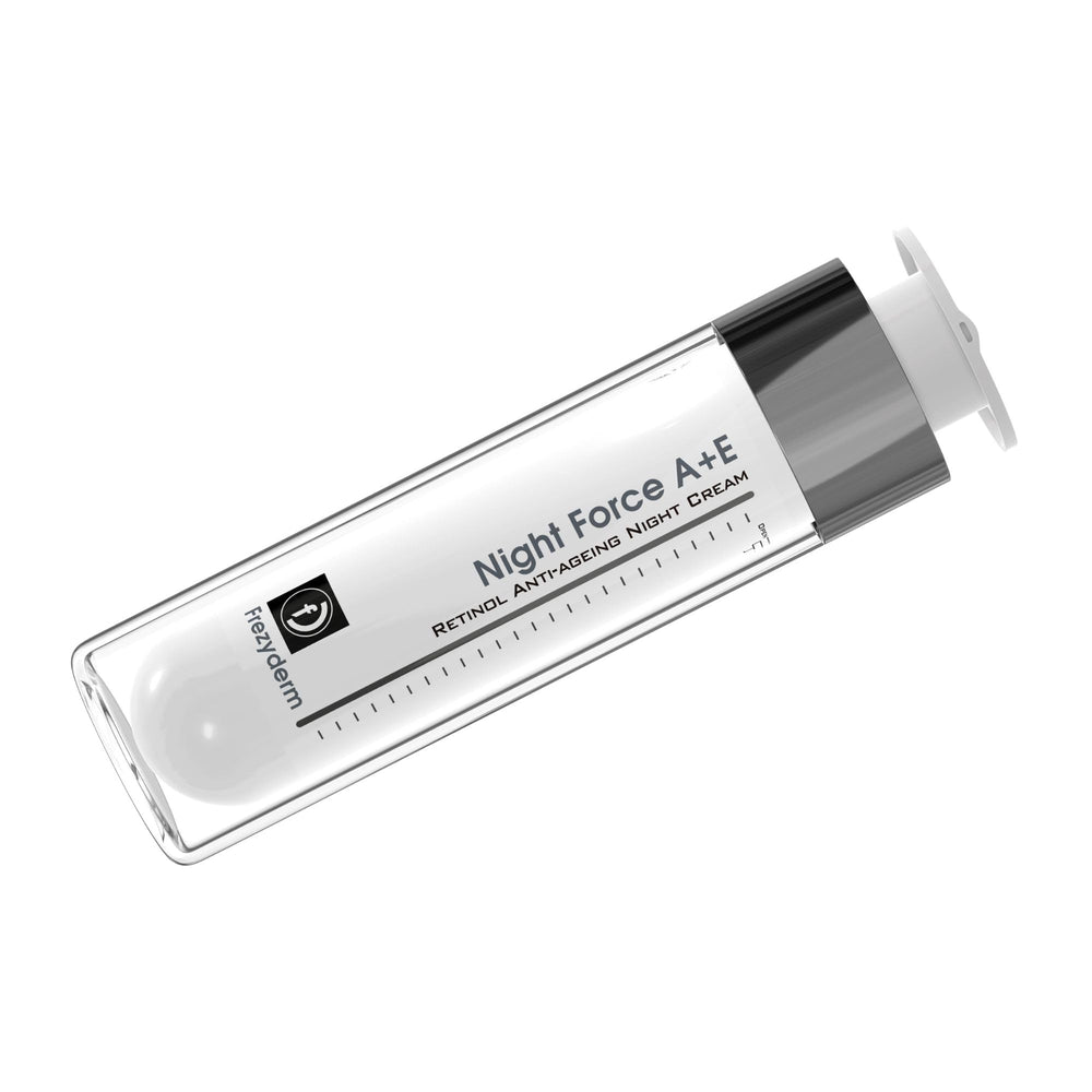 FrezyDerm Night Force paraben-free label on packaging