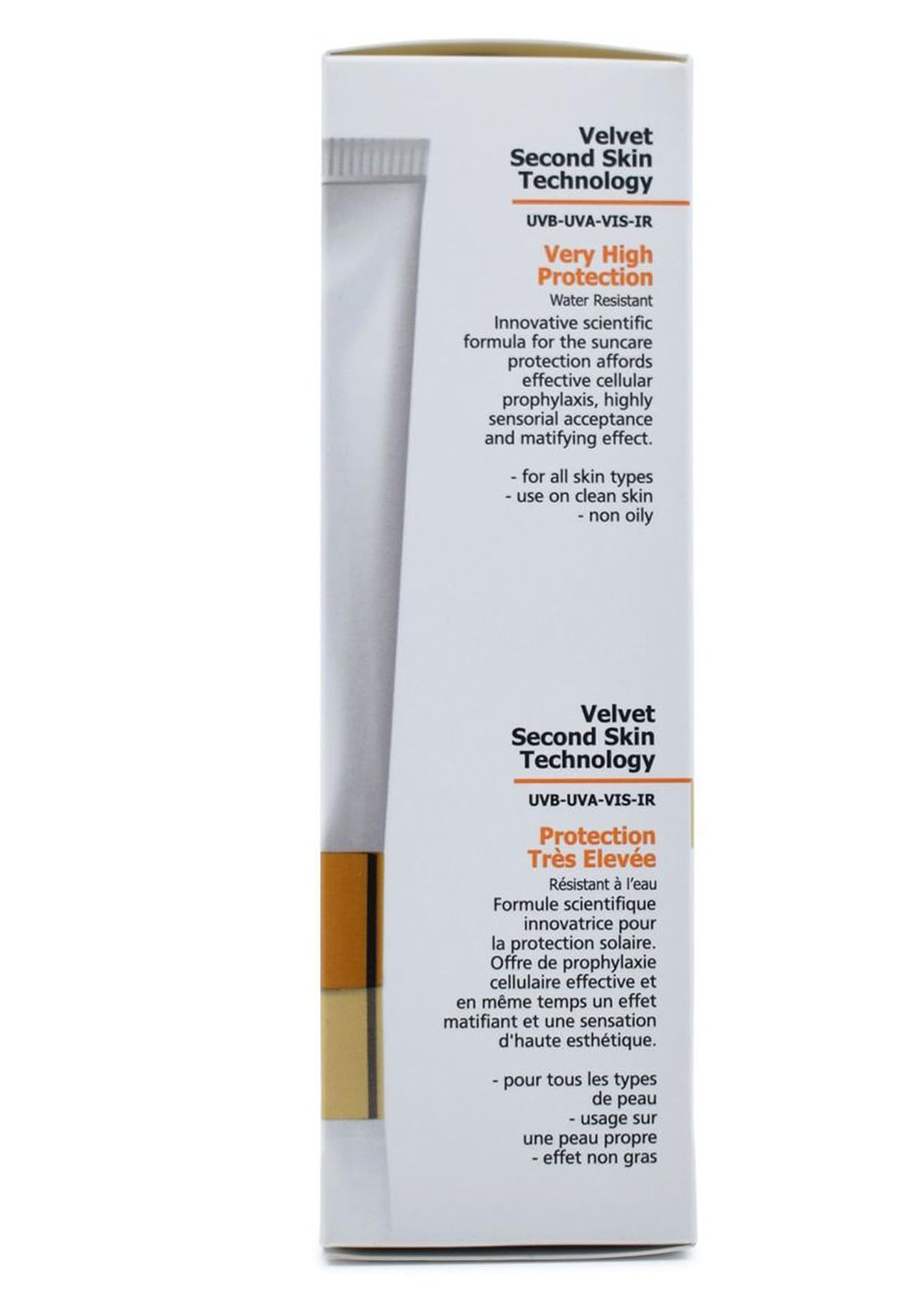 FrezyDerm Sun Screen Velvet texture demonstrates quick absorption for comfortable skin.