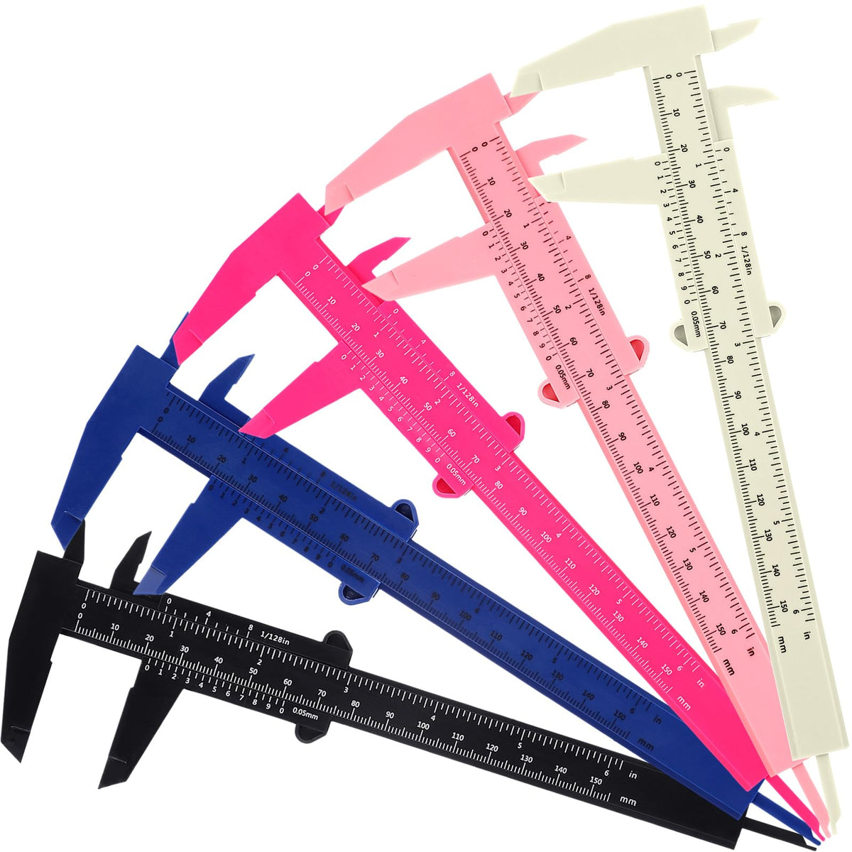 Frienda eyebrow ruler double scale in black for precise brow mapping