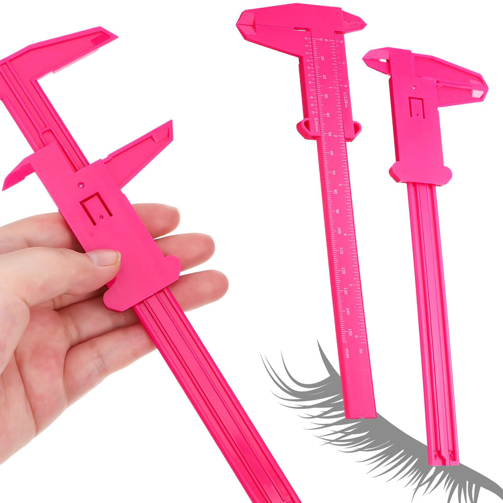 Frienda eyebrow ruler rose red double scale for precise brow placement