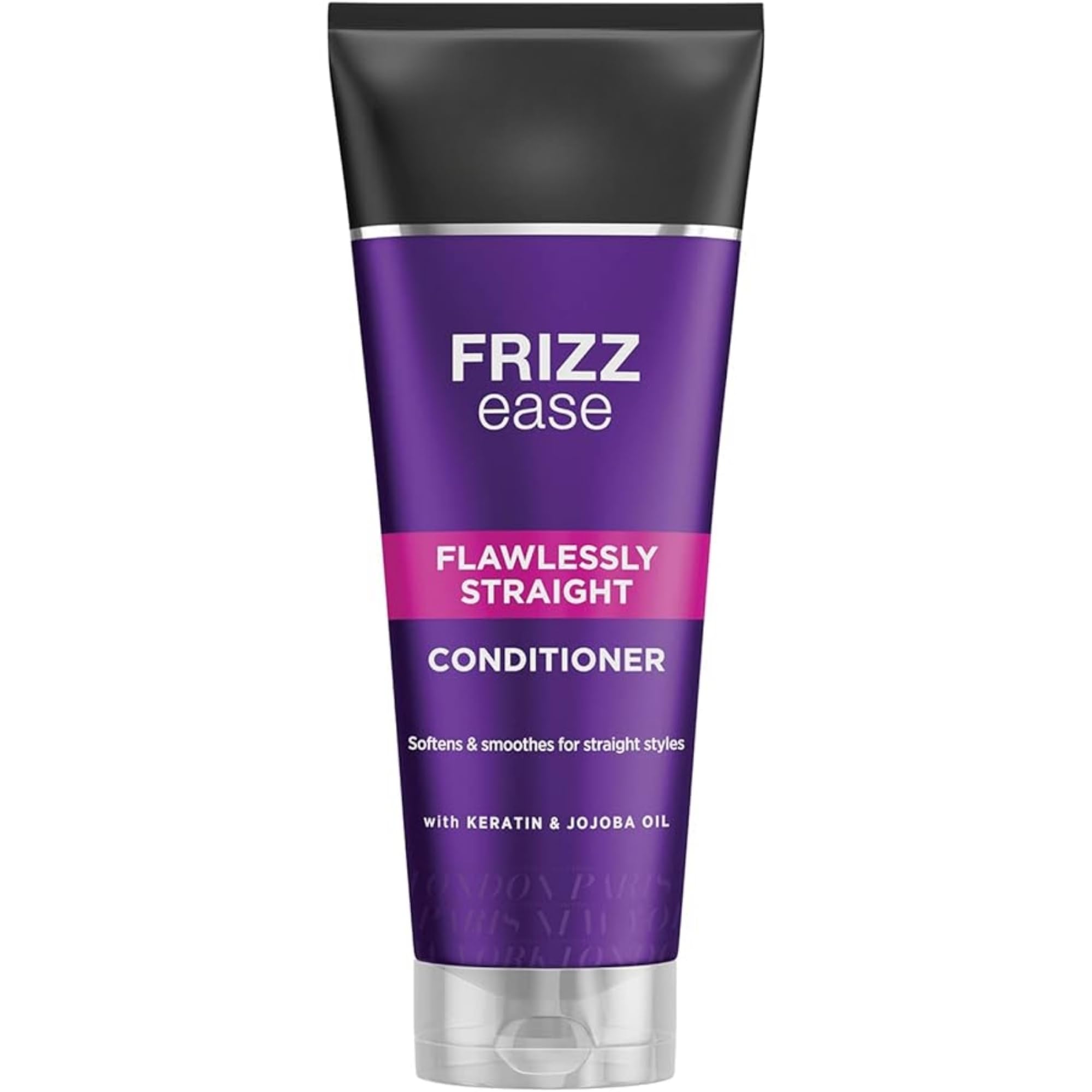 Frizz Ease Flawlessly Straight Conditioner bottle front, smooth hydration boost