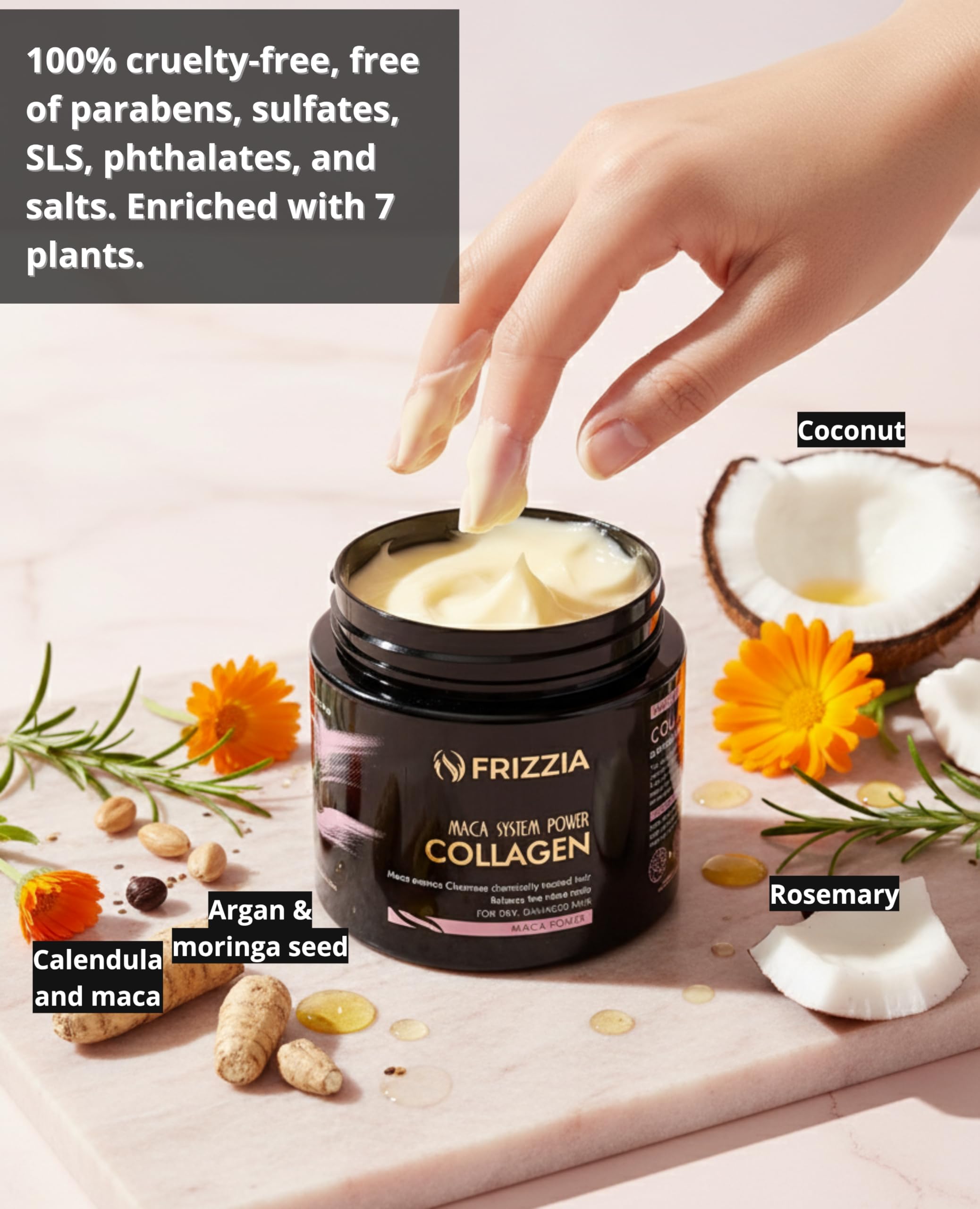 Frizzia clean formula is sulfate- and paraben-free