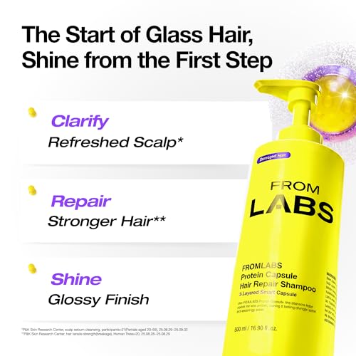 FromLabs protein capsule shampoo foam delivering rich lather for effective cleansing.