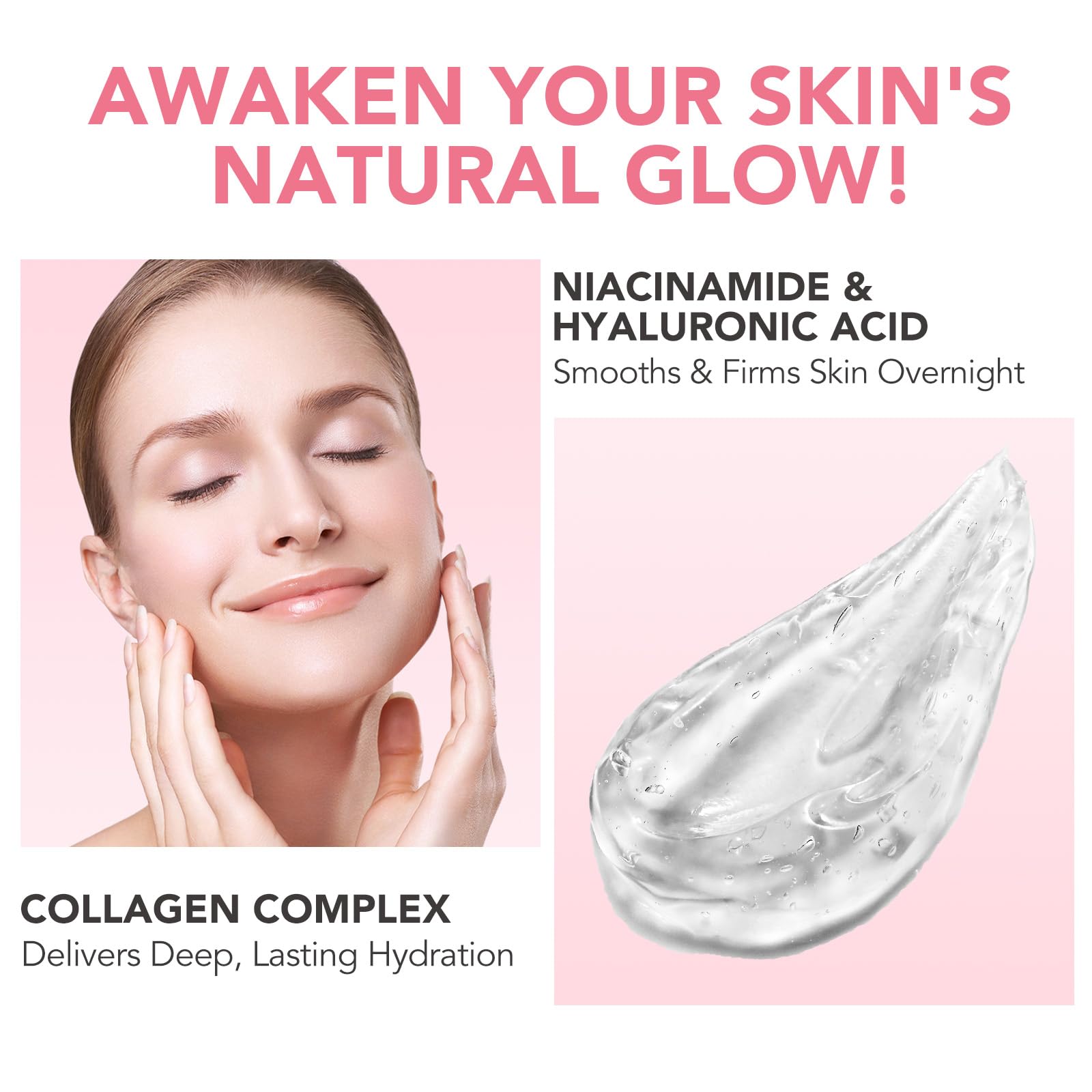 Brush included assists smooth, even application of the nightly formula