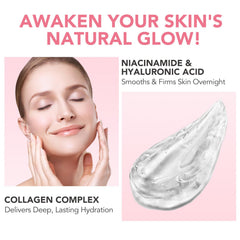 Brush included assists smooth, even application of the nightly formula