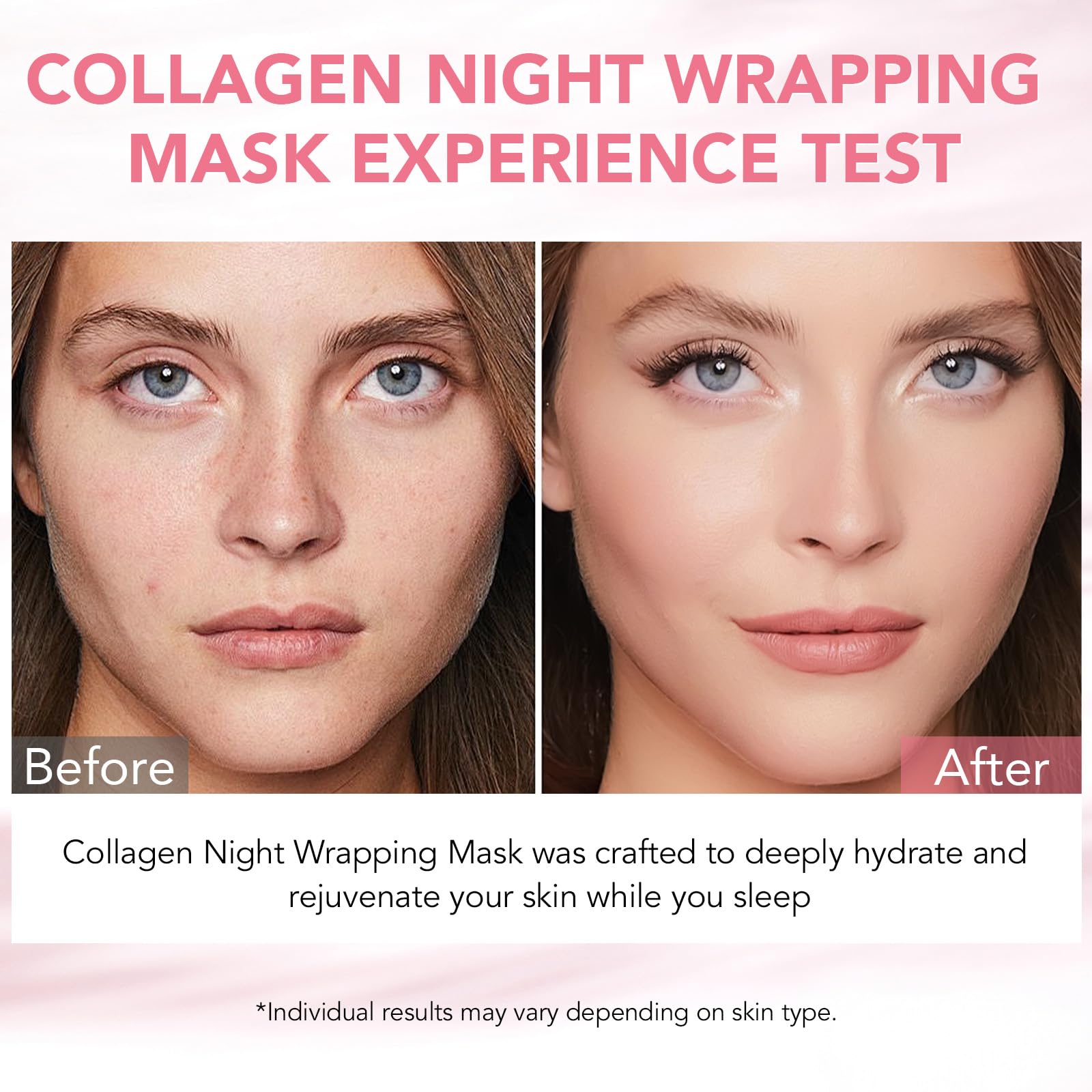 Deep hydration visible on skin surface after overnight wear