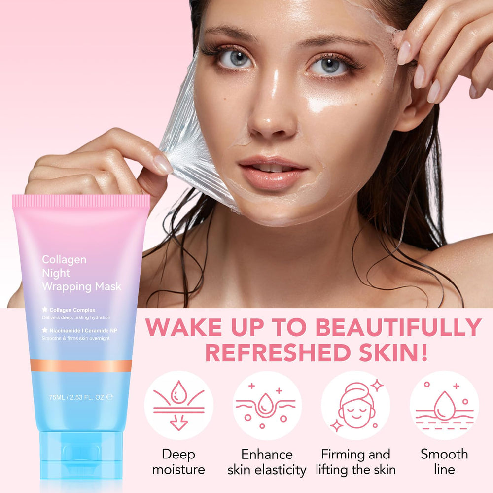 Rich texture of Frovetani night mask ready to absorb and glow