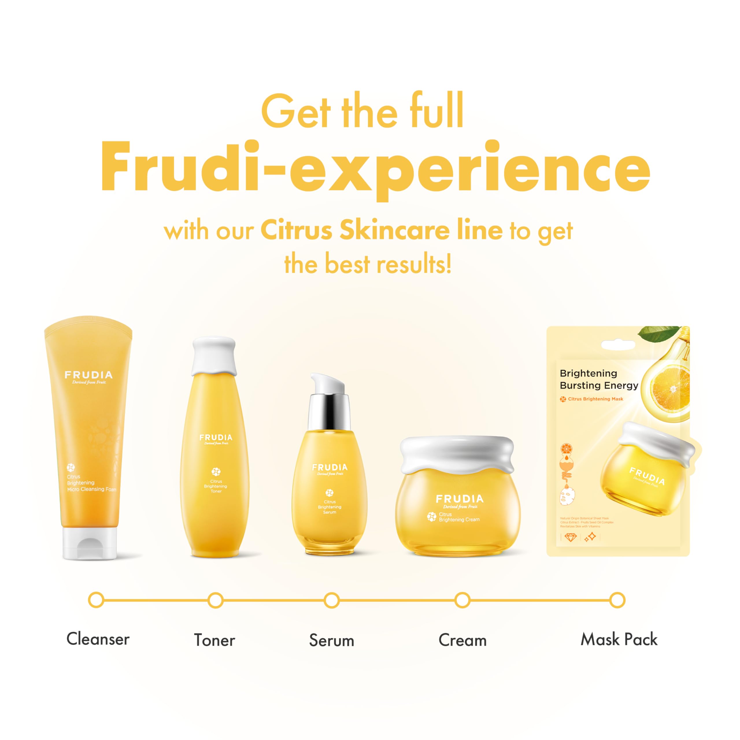 FRUDIA Citrus Brightening Serum glow after use with smooth, even tone
