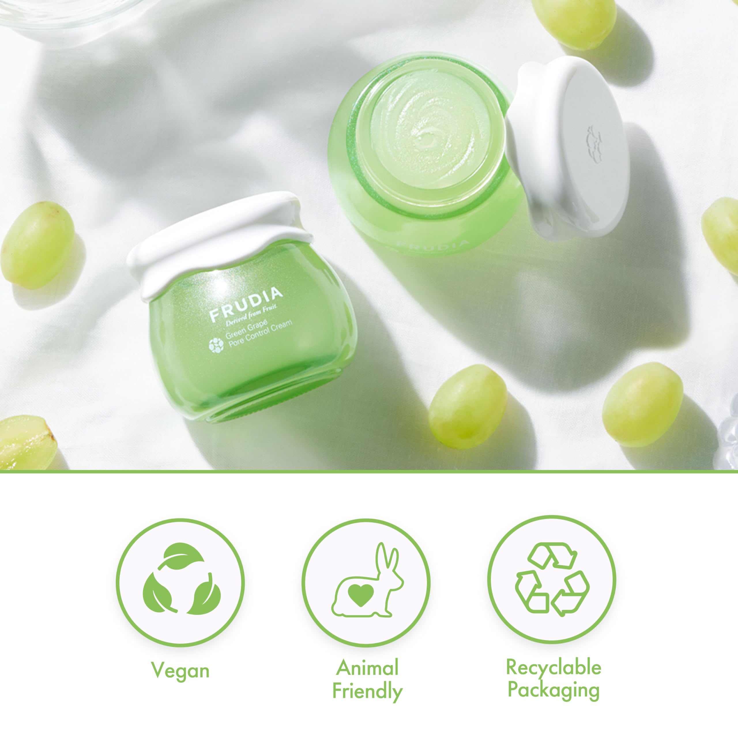 FRUDIA R VITA WDS cold-press graphic highlights nutrient preservation.
