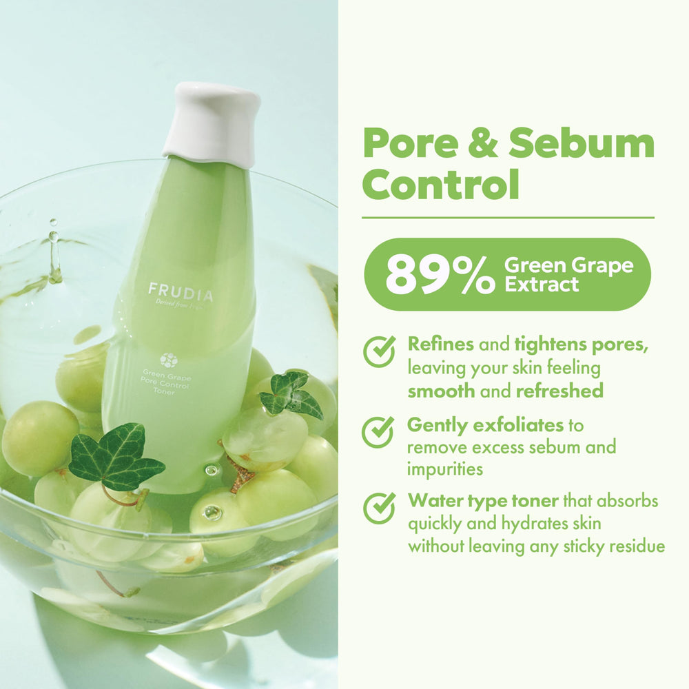 FRUDIA Green Grape Toner bottle cap highlight clean vegan skincare