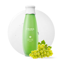 FRUDIA Green Grape Toner bottle front showing the product and pore care benefits