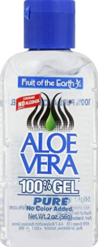 Fruit of the Earth Aloe Vera Gel skin-application demonstrates moisturizing, non-oily hydration for everyday use.