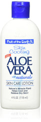 Fruit of the Earth Aloe Vera Lot 4 oz bottle close-up for smooth skin