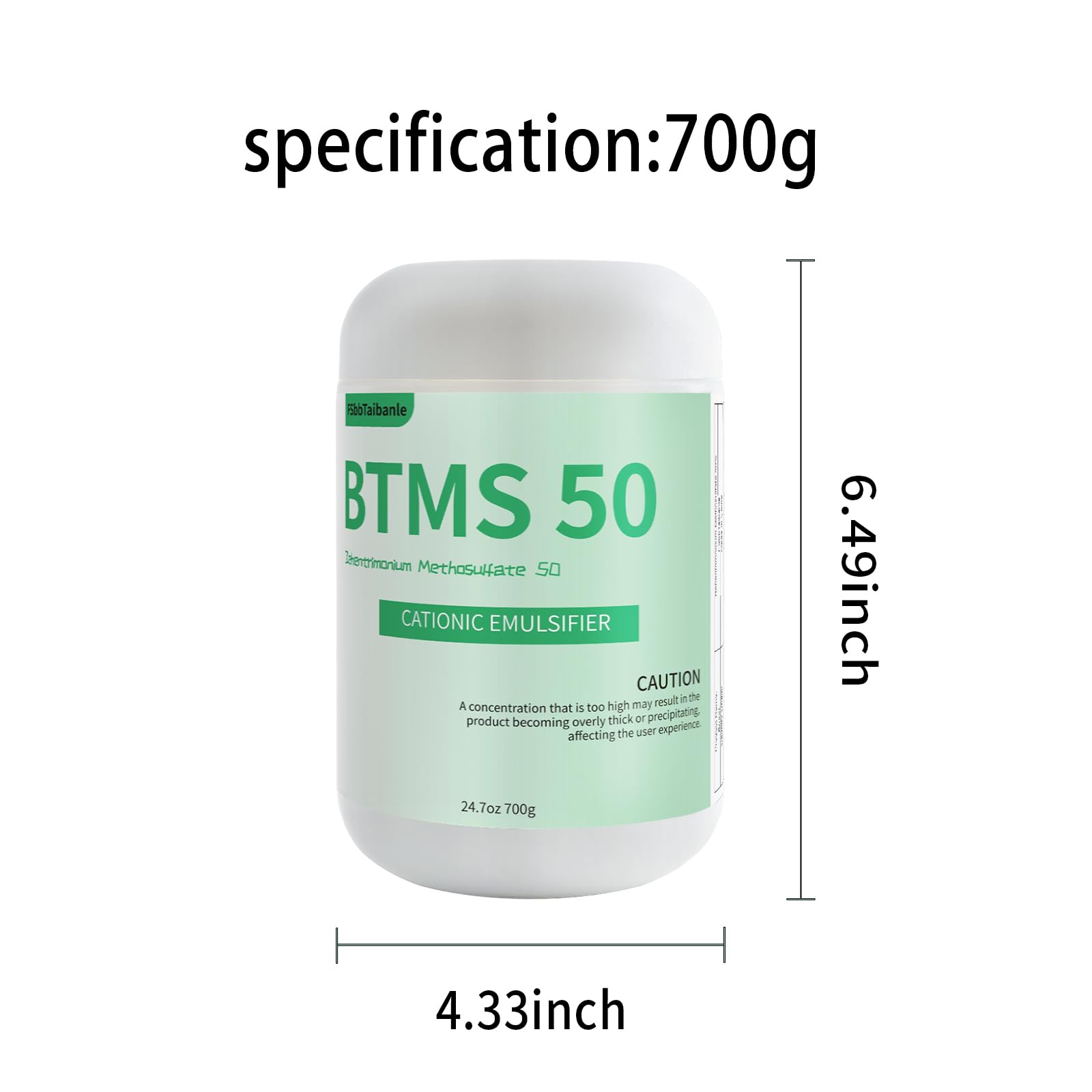 Emulsification action of FSbbTaibanle BTMS 50 improving blend stability