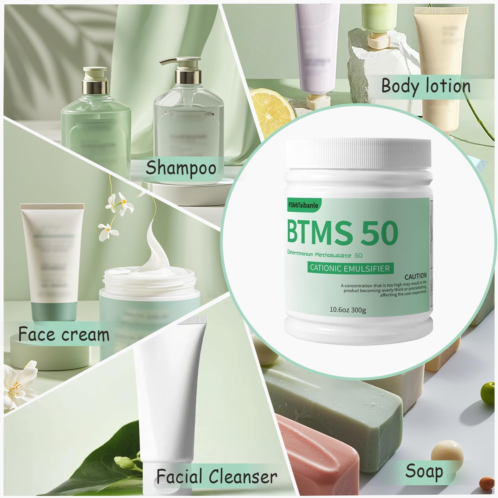 FSbbTaibanle plant-based ingredient label highlighting natural sourcing for cosmetics.