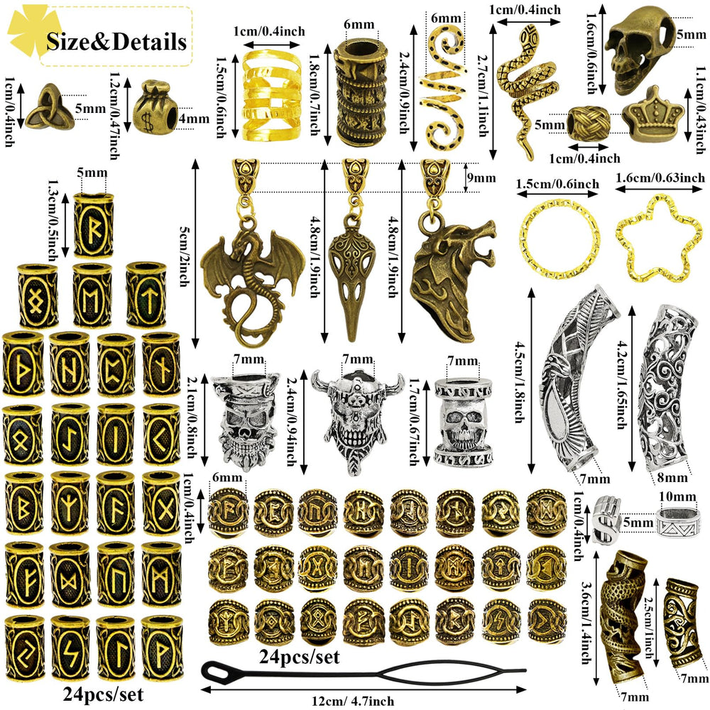 Fscwlmon metal braid clips with mixed styles secure and decorate hair braids