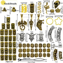Fscwlmon metal braid clips with mixed styles secure and decorate hair braids
