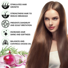 FSLHCY onion biotin rosemary set box displayed for all hair types.