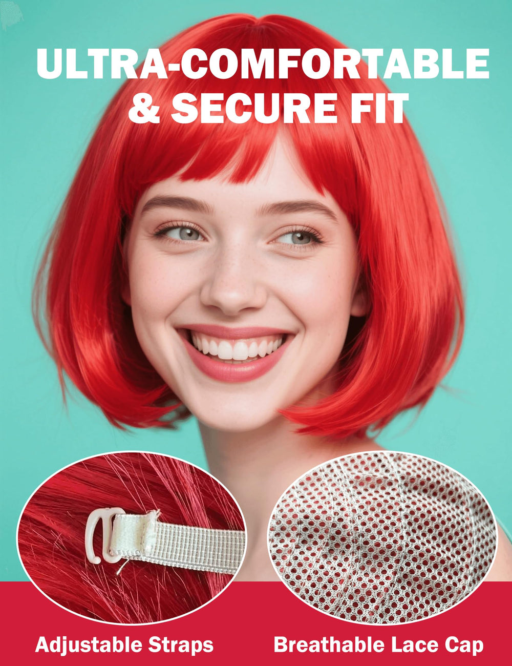 FSLLZCJY adjustable lace-cap fit provides secure comfort all day.